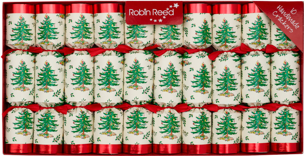 10 x 8.5"  Handmade Christmas Crackers - SPODE tree by Robin Reed -  41630