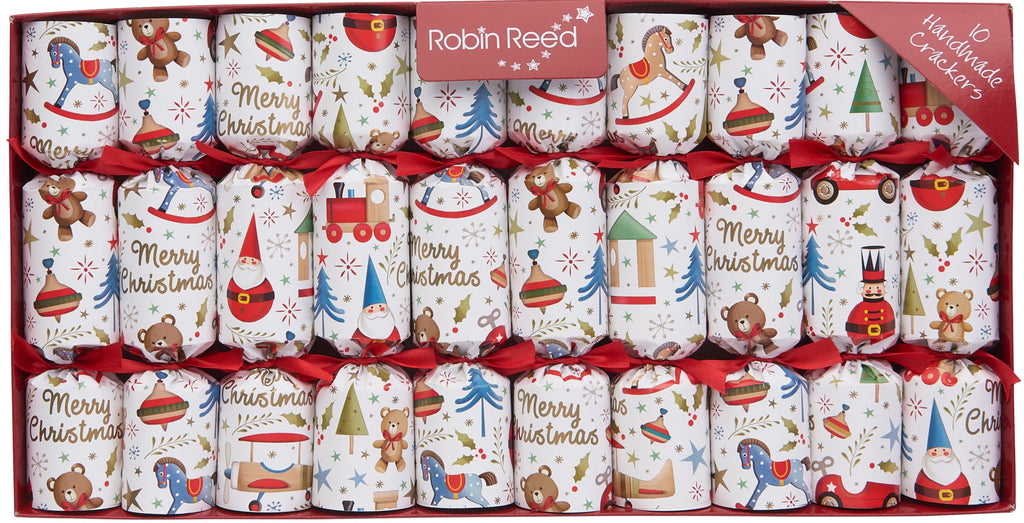 10 X 8.5" English Christmas Crackers By Robin Reed - Toy Town - 42105