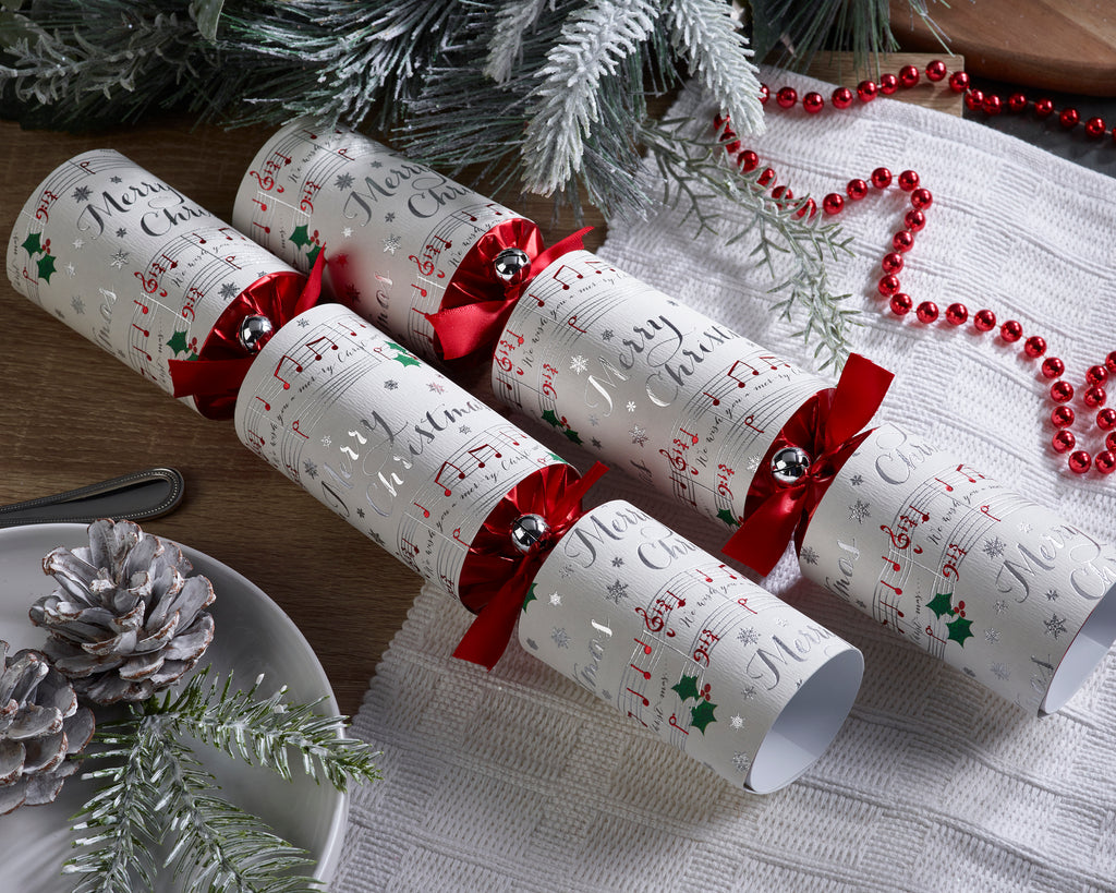 8 X 13" English Christmas Crackers By Robin Reed - with Musical Chime Bars - 71708