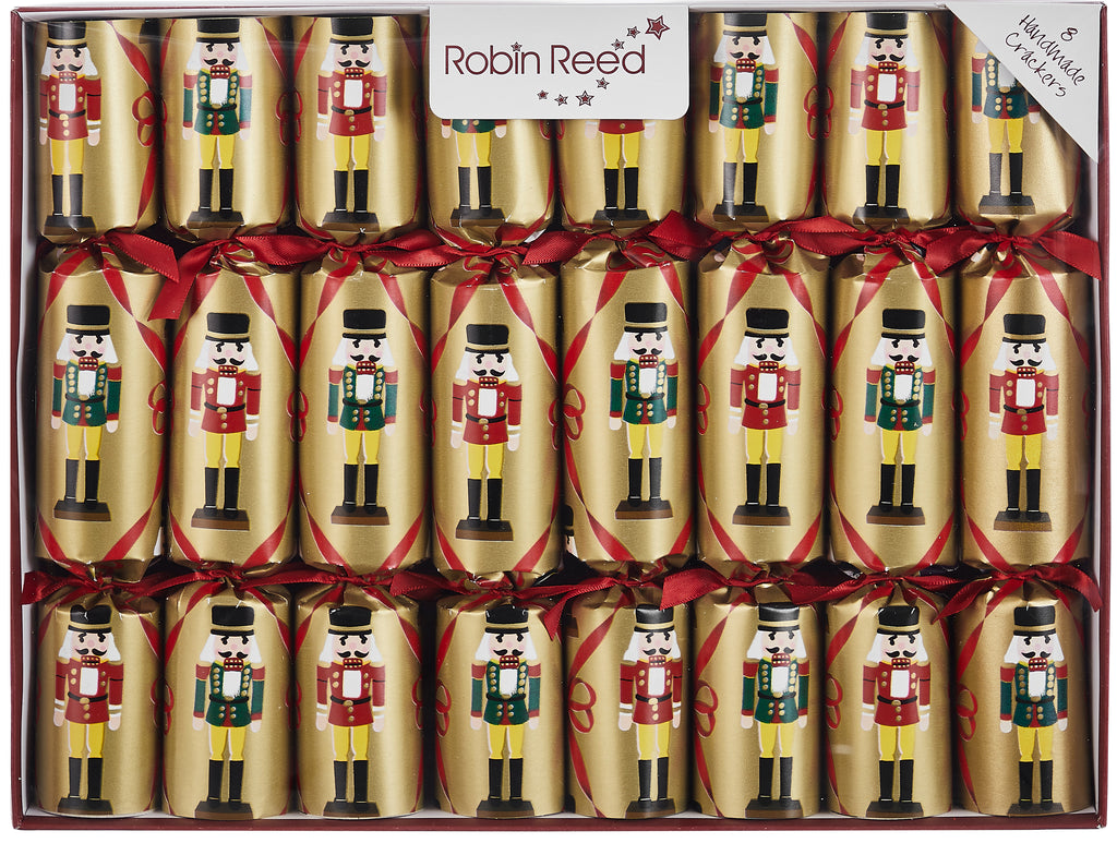 8 X 10" Handmade English Christmas Crackers By Robin Reed - Nutcracker - 542